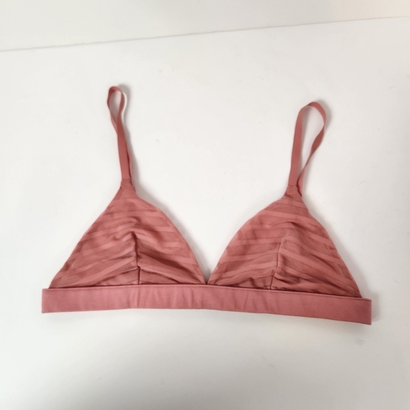 MeUndies Other - MeUndies Feel Free Triangle Bra Wireless Bralette Pink Wire Free Lingerie